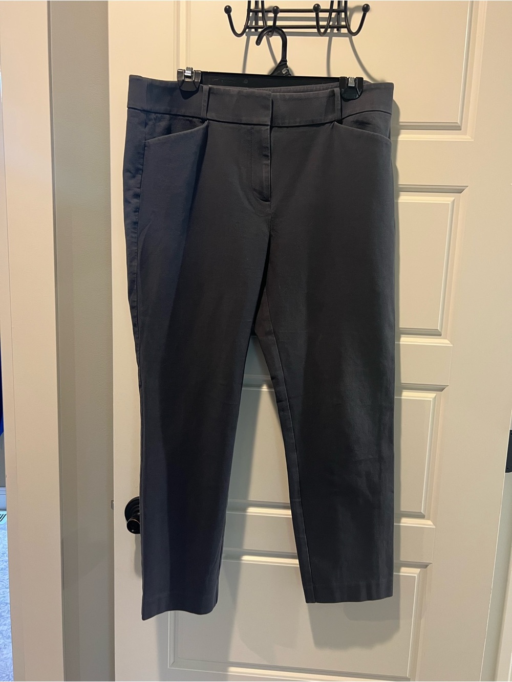 LOFT Grey Cropped Trousers